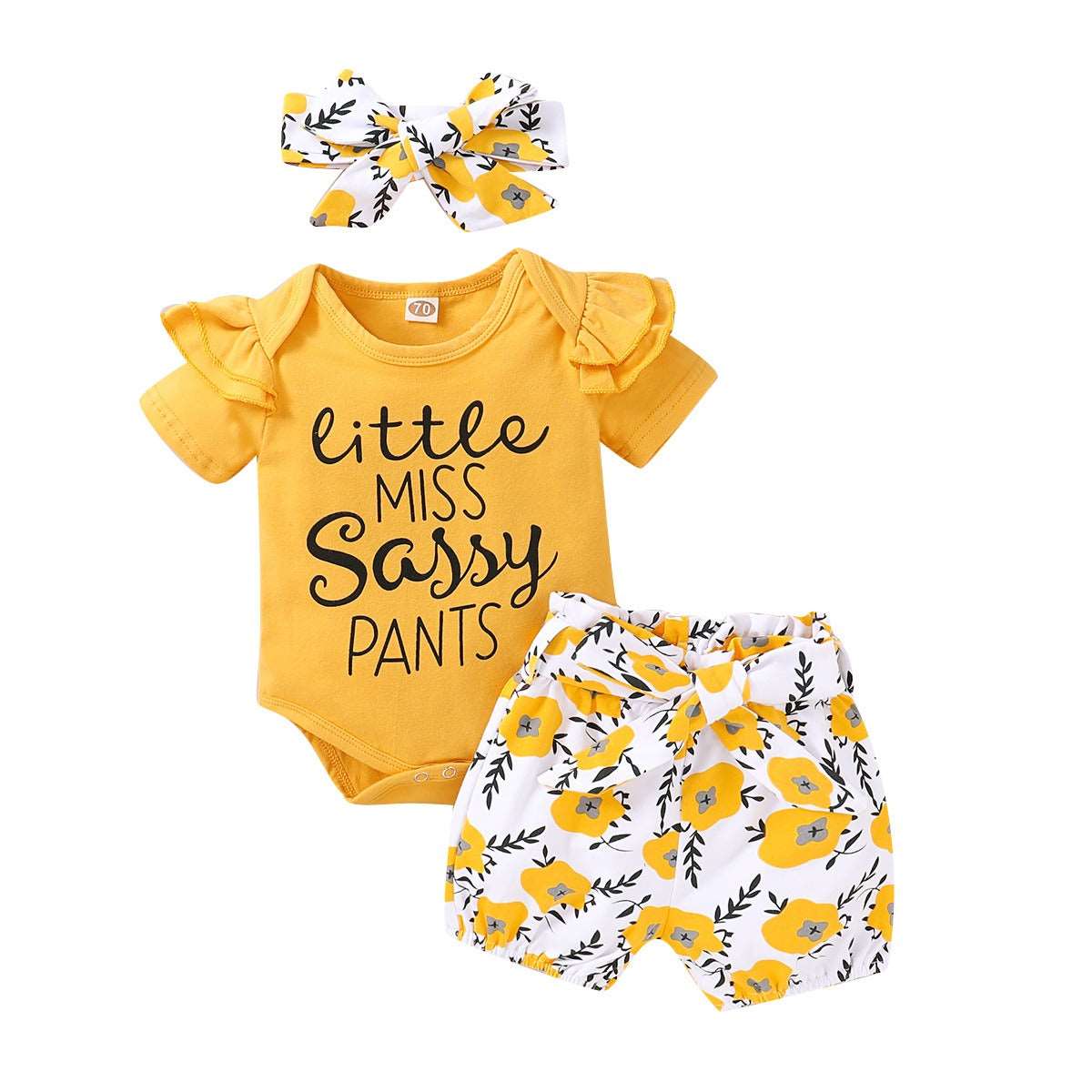 Baby Clothes Baby Summer Flower Set