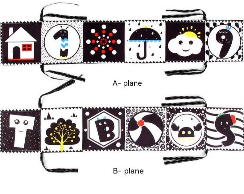 Baby Toy Newborn Black And White Cloth Book
