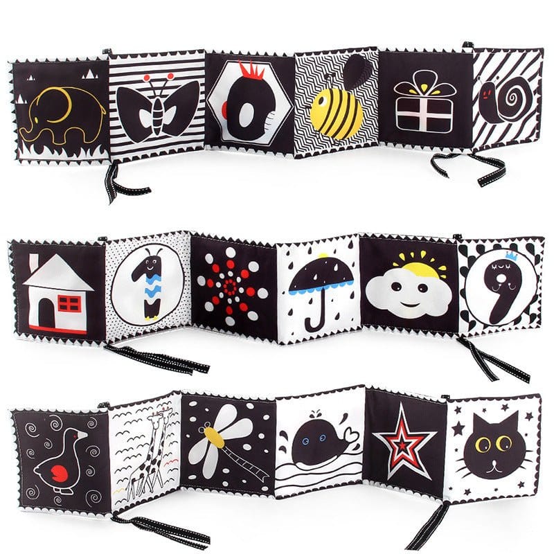 Baby Toy Newborn Black And White Cloth Book