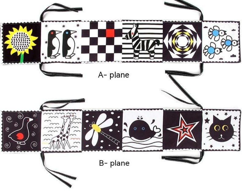 Baby Toy Newborn Black And White Cloth Book