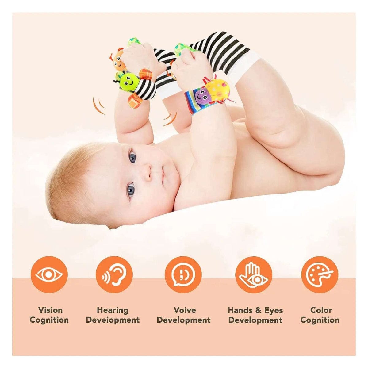 Bay Toys Baby Soft Rattle Set