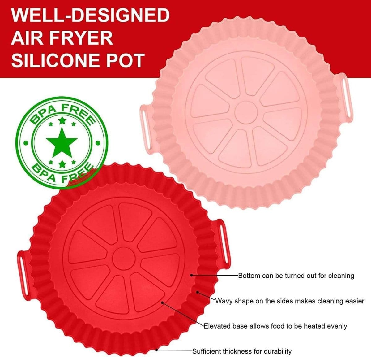 Kitchenware Air Fryer Silicone Pot