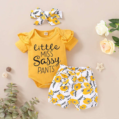 Baby Clothes Baby Summer Flower Set